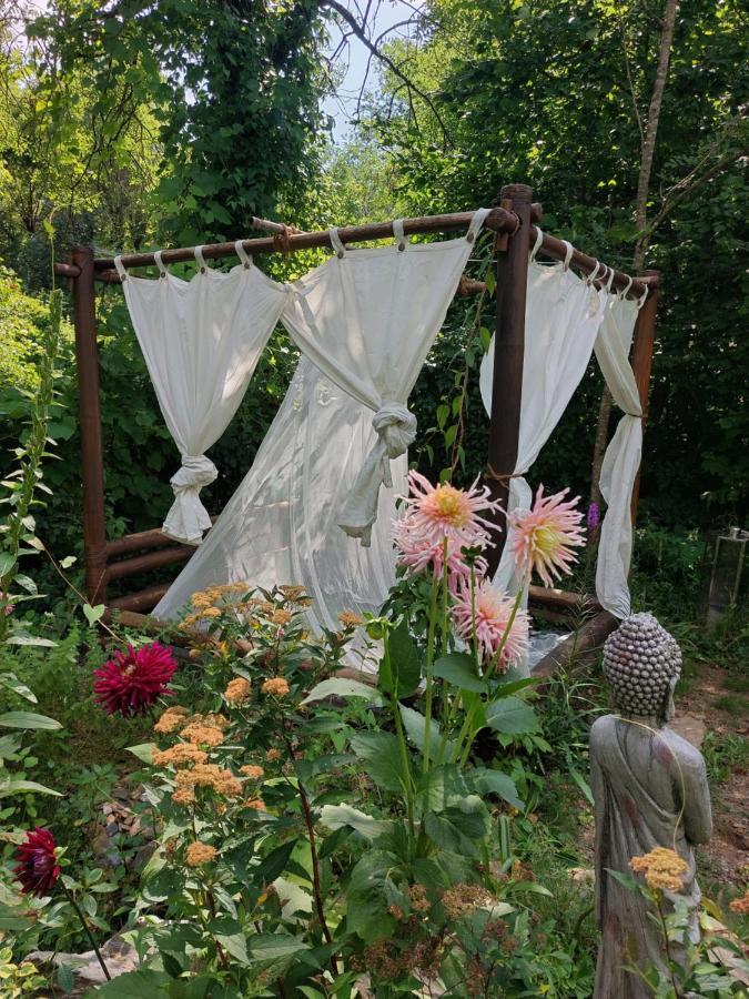 Chambres D'Hotes Dans Mas Avec Jardin En Bord De Riviere Saumane Exterior photo